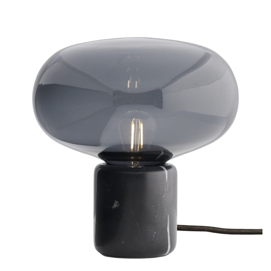 Stolná lampa Karl-Johan, Black Marquina / Smoked