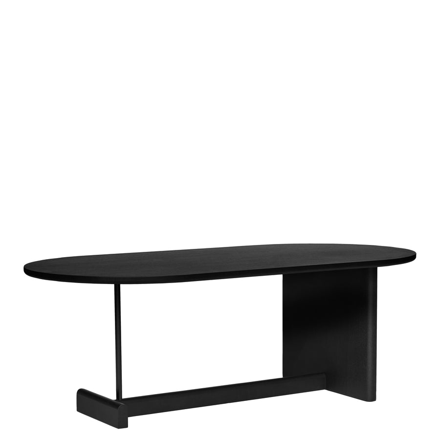Konferenčný stolík Koku Oval High, Black Oak