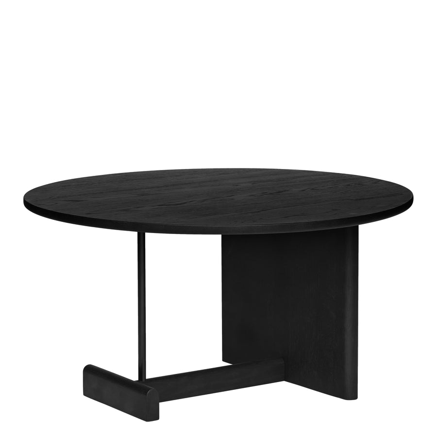 Konferenčný stolík Koku Round High, Black Oak