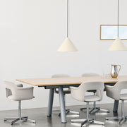 HAY Závěsná lampa Compass Adjustable, 430, Oyster White - DESIGNSPOT