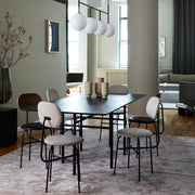 Audo Copenhagen Jídelní židle Afteroom Dining Chair Plus, Black Oak - DESIGNSPOT