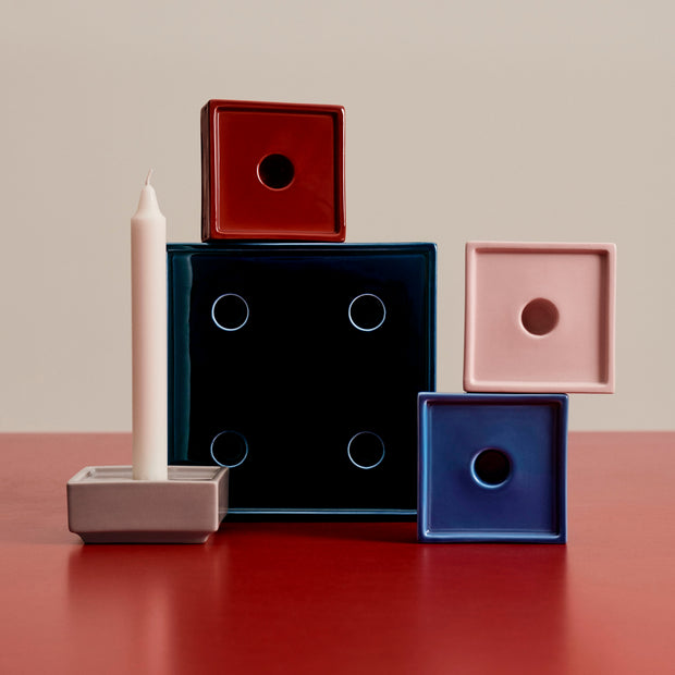 HAY Svícen Mattone, Small, Light Pink - DESIGNSPOT