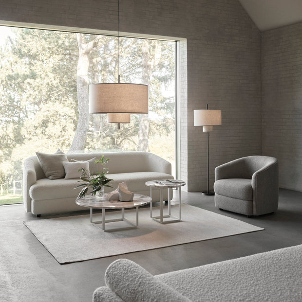 New Works Stolní lampa Margin, Black / Beige - DESIGNSPOT