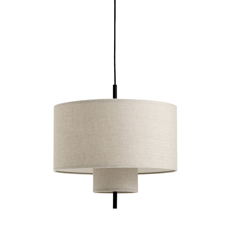 Závesná lampa Margin Ø50, Black / Beige