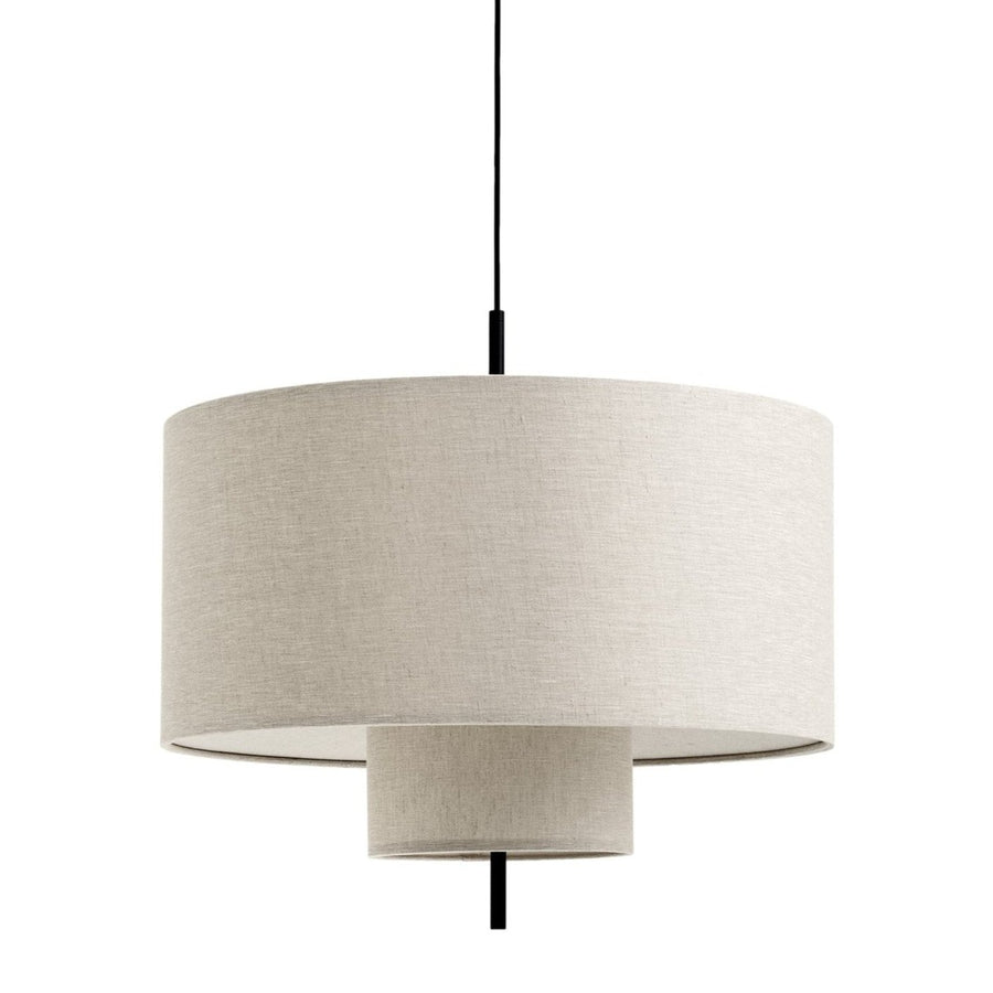 Závesná lampa Margin Ø70, Black / Beige