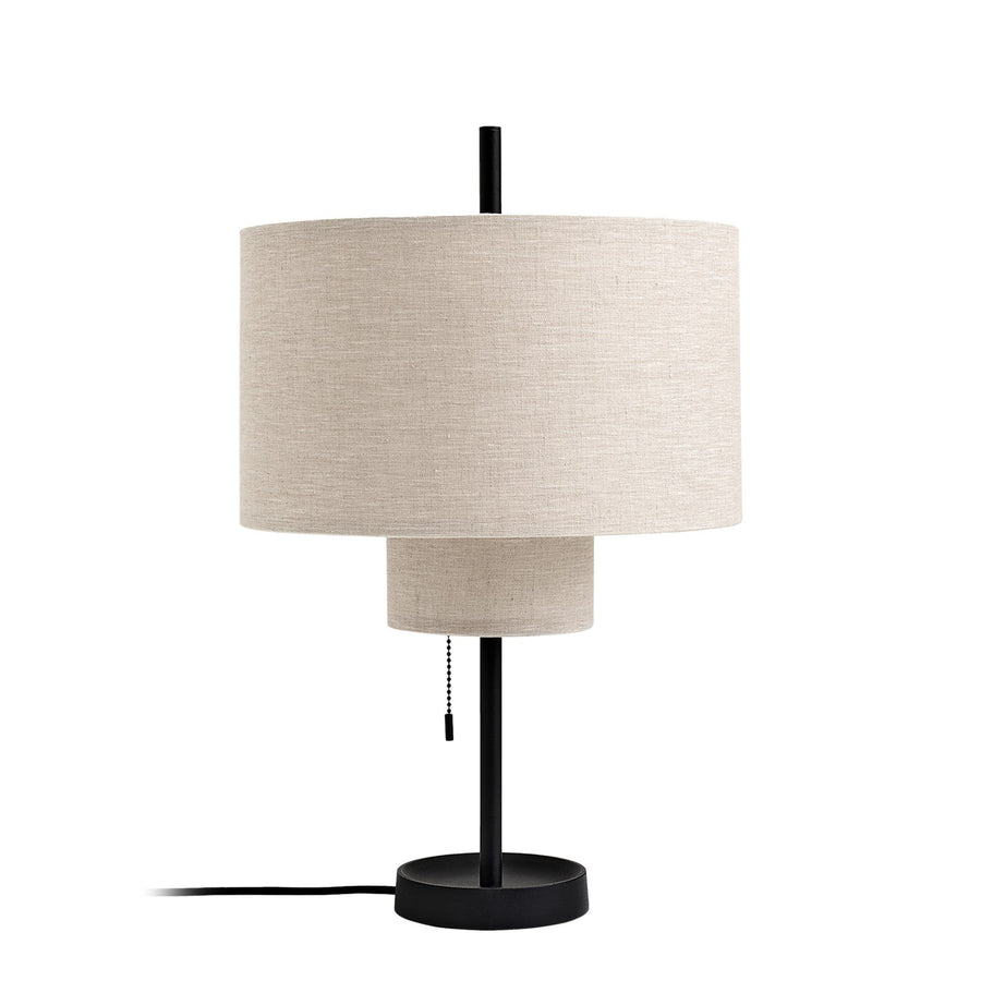 Stolná lampa Margin, Black / Beige