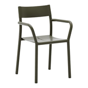 New Works Jídelní židle s područkami May, Dark Green - DESIGNSPOT