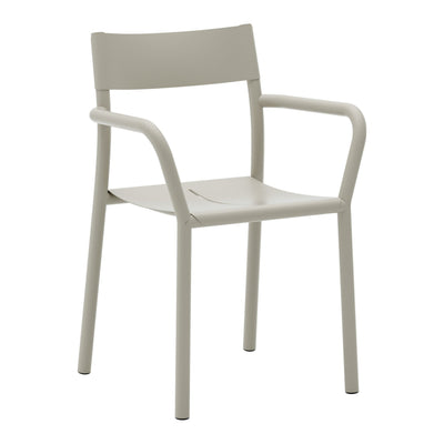 New Works Jídelní židle s područkami May, Light Grey - DESIGNSPOT