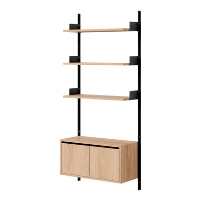 New Works Policová sestava Wall 1900, Cabinet Low w. Doors - DESIGNSPOT