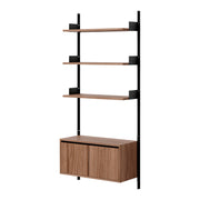 New Works Policová sestava Wall 1900, Cabinet Low w. Doors - DESIGNSPOT