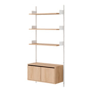 New Works Policová sestava Wall 1900, Cabinet Low w. Doors - DESIGNSPOT
