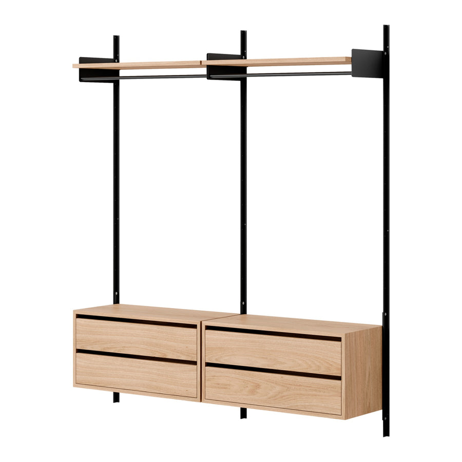 Policová zostava Wardrobe Cabinets w. Drawers