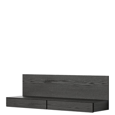 New Works Nástěnný konzolový stolek Tana, Black Oak - DESIGNSPOT