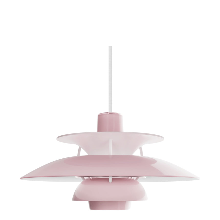 Závesná lampa PH 5, Opal pale rose