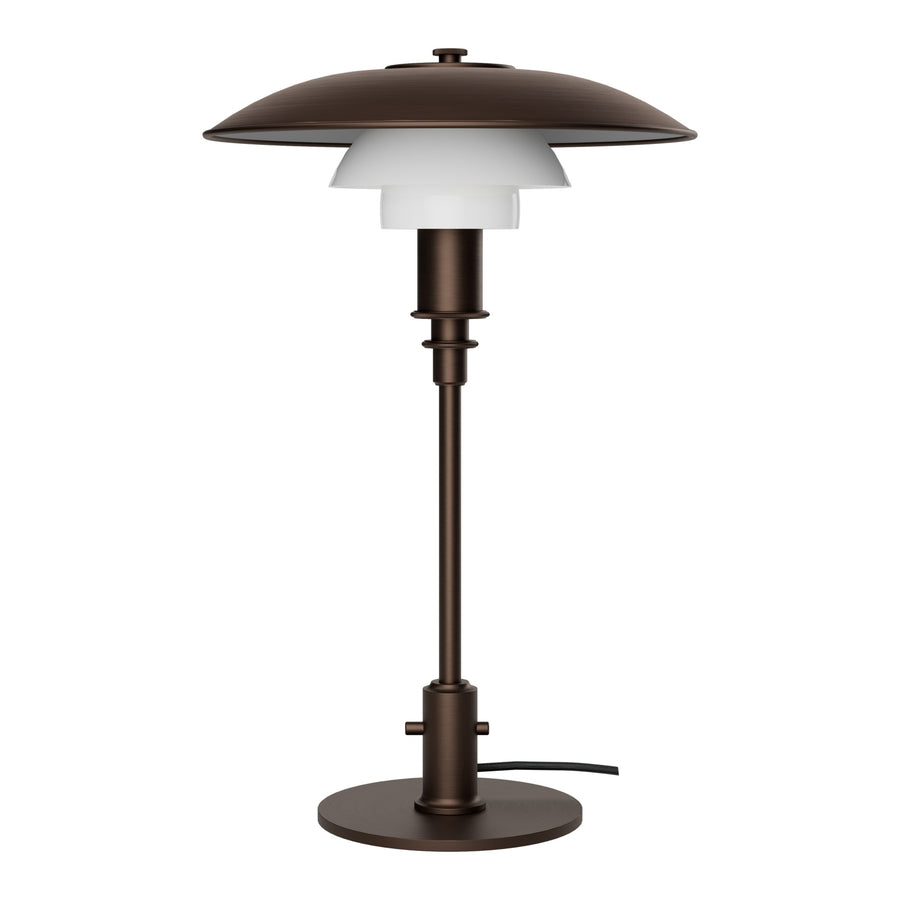 Stolná lampa PH 3/2, Aged Brass / Opal