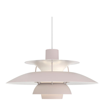 Louis Poulsen Závěsná lampa PH 5, Monochrome oyster grey - DESIGNSPOT