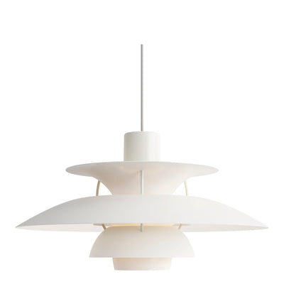 Louis Poulsen Závěsná lampa PH 5, Monochrome white - DESIGNSPOT