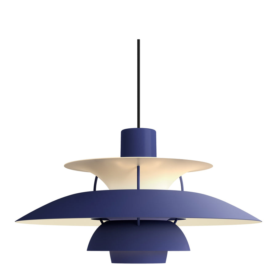 Závesná lampa PH 5, Monochrome dusty indigo