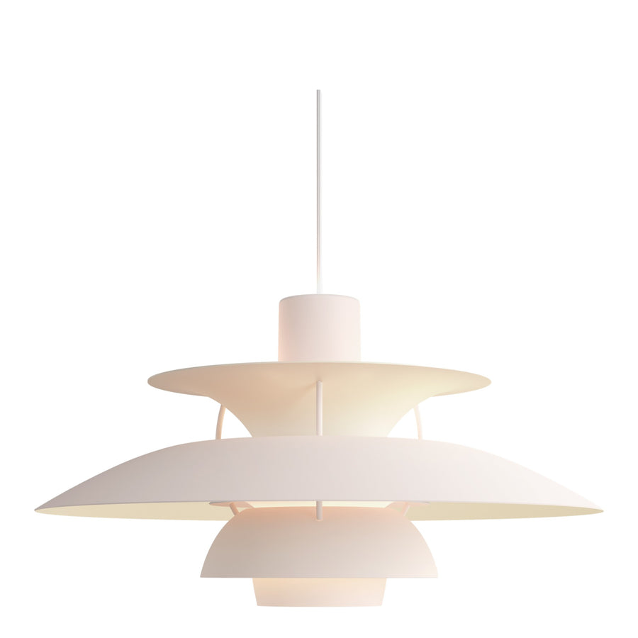 Závesná lampa PH 5, Monochrome pale blush