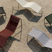 HAY Zahradní pohovka Palissade Cord Lounge, Iron Red - DESIGNSPOT
