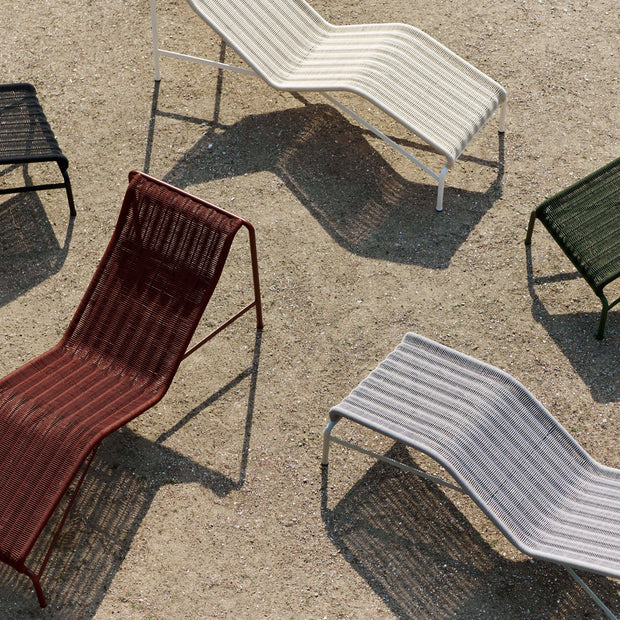 HAY Zahradní pohovka Palissade Cord Lounge, Iron Red - DESIGNSPOT
