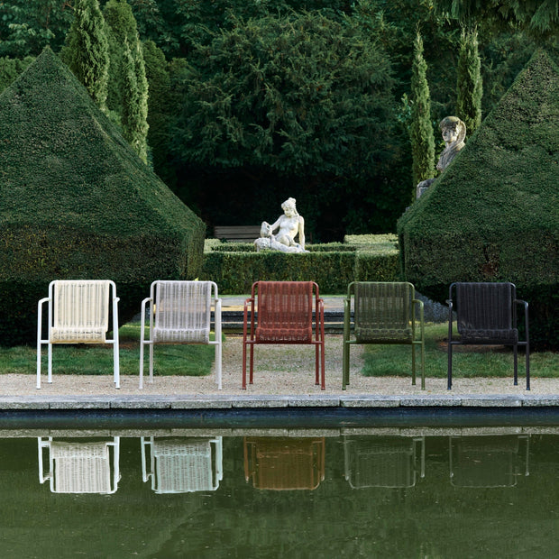 HAY Zahradní lavice Palissade Cord Dining, Cream White - DESIGNSPOT