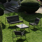 HAY Zahradní lavice Palissade Cord Dining, Cream White - DESIGNSPOT