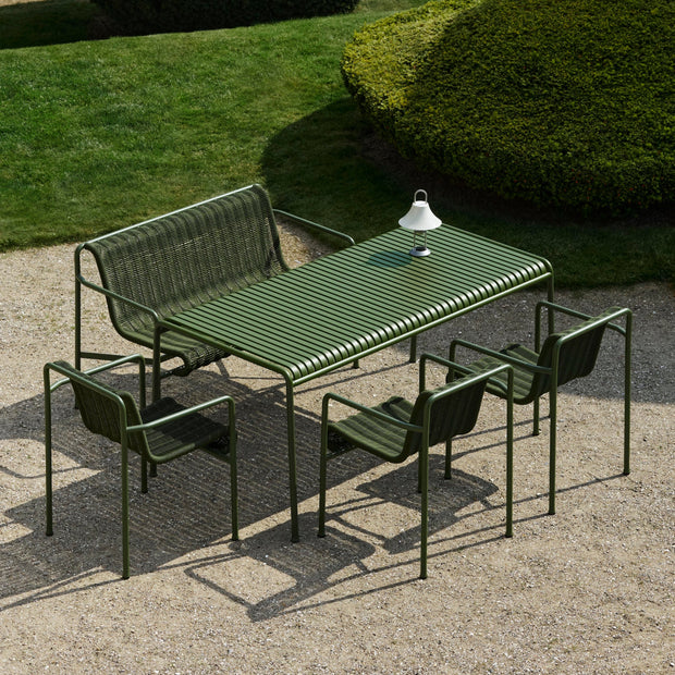 HAY Zahradní lavice Palissade Cord Dining, Cream White - DESIGNSPOT