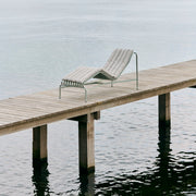 HAY Zahradní lehátko Palissade Chaise Longue, Sky Grey - DESIGNSPOT