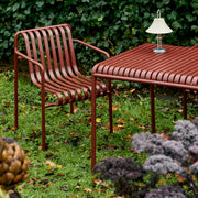 HAY Zahradní židle Palissade Dining Armchair, Iron Red - DESIGNSPOT