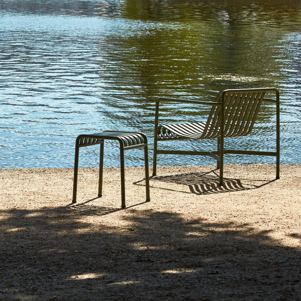 HAY Zahradní křeslo Palissade Lounge Low, Olive - DESIGNSPOT