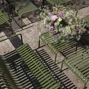 HAY Zahradní křeslo Palissade Lounge Low, Olive - DESIGNSPOT