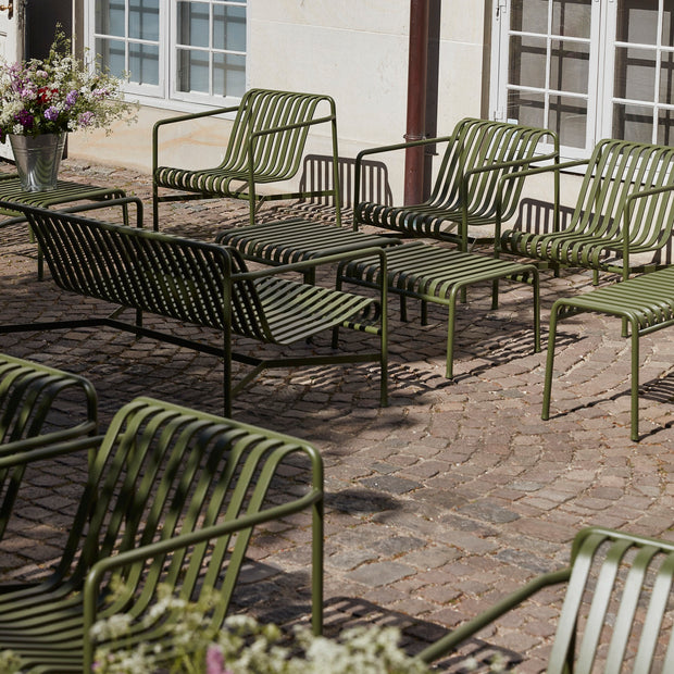 HAY Zahradní křeslo Palissade Lounge Low, Olive - DESIGNSPOT