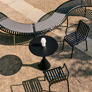 HAY Vysoký zahradní stůl Palissade Cone Ø60, Anthracite - DESIGNSPOT
