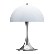 Louis Poulsen Přenosná lampa Panthella 250, Chrome opal blue grey - DESIGNSPOT