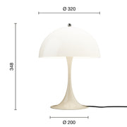 Louis Poulsen Stolní lampa Panthella 320, Opal beige - DESIGNSPOT
