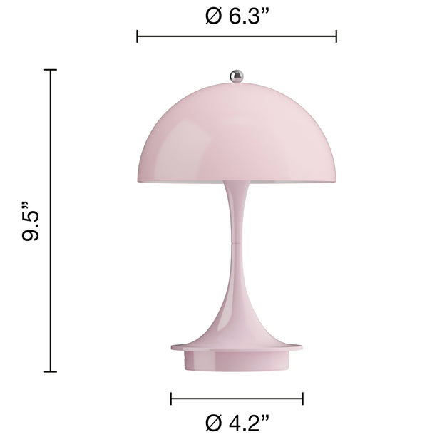 Louis Poulsen Přenosná lampa Panthella 160, Opal pale rose - DESIGNSPOT