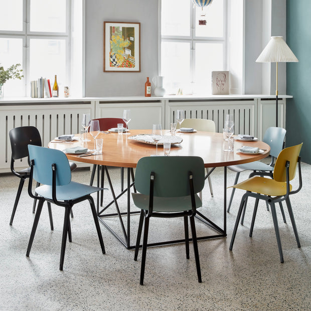 HAY Jídelní židle Revolt, Petrol Green - DESIGNSPOT