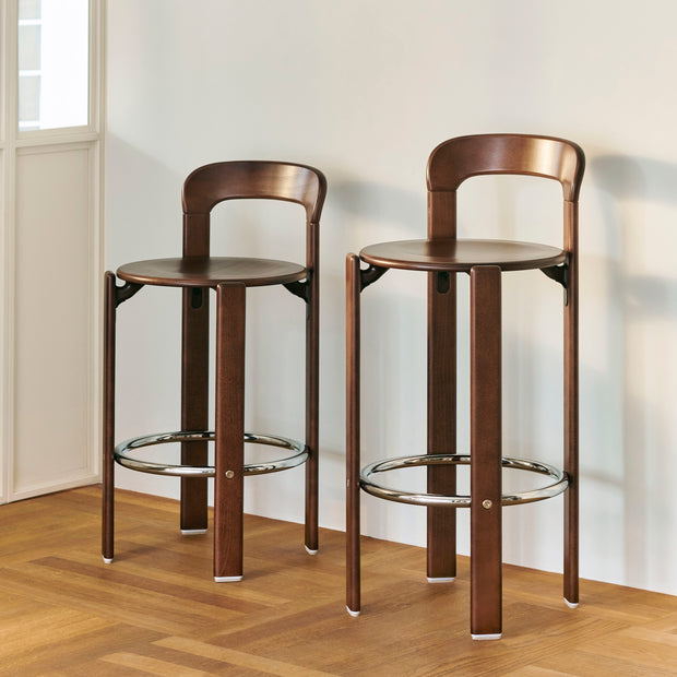 HAY Barová židle Rey Low, Golden - DESIGNSPOT