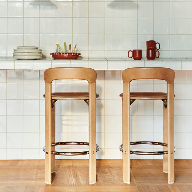 HAY Barová židle Rey Low, Golden - DESIGNSPOT