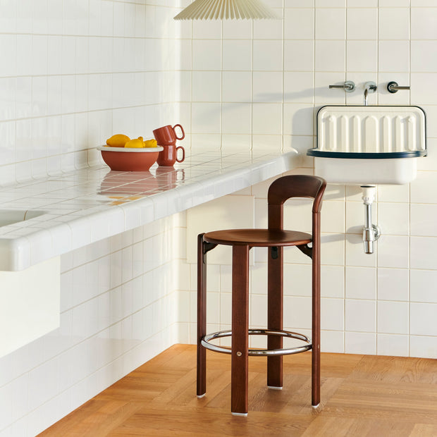 HAY Barová židle Rey Low, Golden - DESIGNSPOT