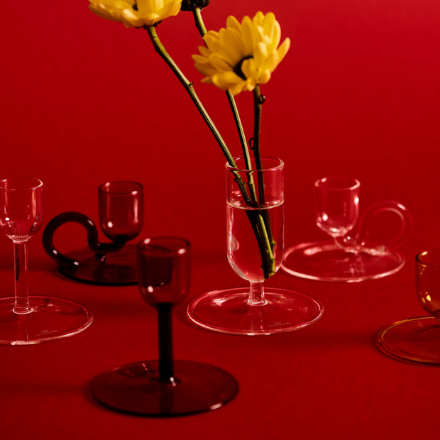 HAY Svícen Tiny, Straight, Clear - DESIGNSPOT