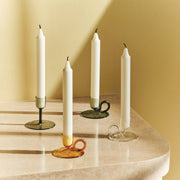 HAY Svícen Tiny, Straight, Clear - DESIGNSPOT