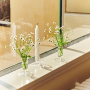 HAY Svícen Tiny, Curved, Clear - DESIGNSPOT