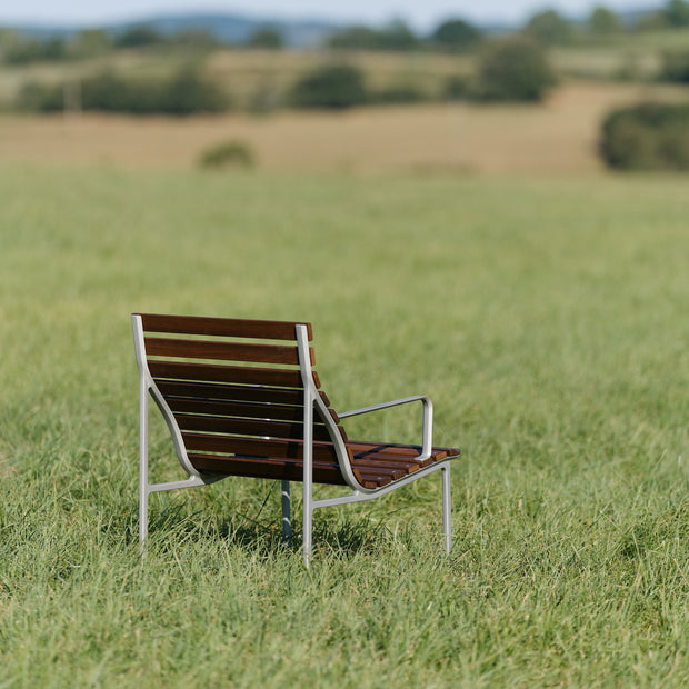 HAY Zahradní křeslo Traverse Lounge, Oiled / Ash - DESIGNSPOT