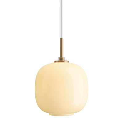 Louis Poulsen Závěsná lampa VL 45 Radiohus, 175, Brass / Pale Yellow - DESIGNSPOT