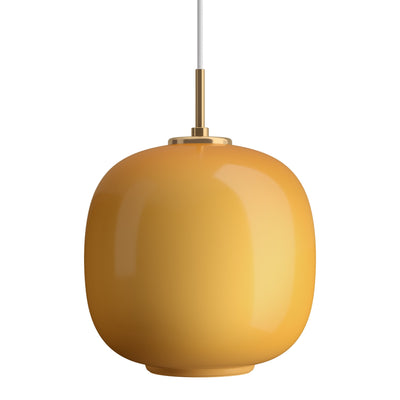 Louis Poulsen Závěsná lampa VL 45 Radiohus, 250, Brass / Amber - DESIGNSPOT