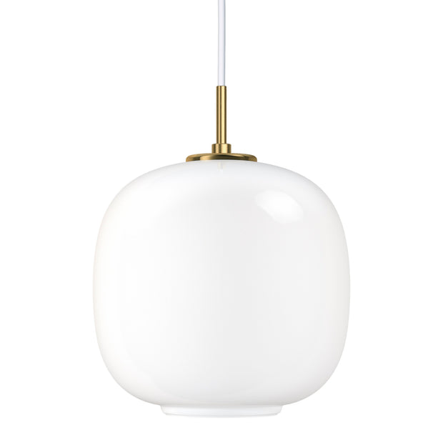 Louis Poulsen Závěsná lampa VL 45 Radiohus, 250, Brass / White Opal - DESIGNSPOT