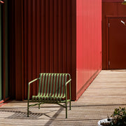 HAY Zahradní křeslo Palissade Lounge Low, Olive - DESIGNSPOT