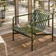HAY Zahradní křeslo Palissade Lounge Low, Olive - DESIGNSPOT